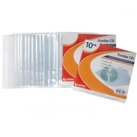 GRAFOPLAS Funda CD/DVD PP 133x137 (Bolsa de 10 unidades) GRAFOPLAS Funda CD/DVD PP 133x137 (Bolsa de 10 unidades)